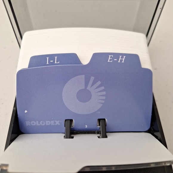 Vintage Rolodex Open Card Flip Top File COMPLETE New Old Stock - Picture 11 of 15